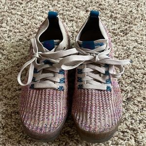 Nike Air Vapormax Flyknit 3 Desert Sand Purple Teal  AJ6910-007 Women 5.5 2019